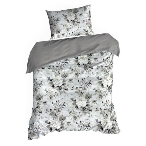 KOMPLET POŚCIELI SATYNOWEJ SPRING 62 160 X 200 CM SREBRNY