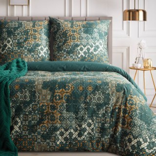 KOMPLET POŚCIELI SATYNOWEJ SPRING 69 220 X 200 CM CIEMNOZIELONY