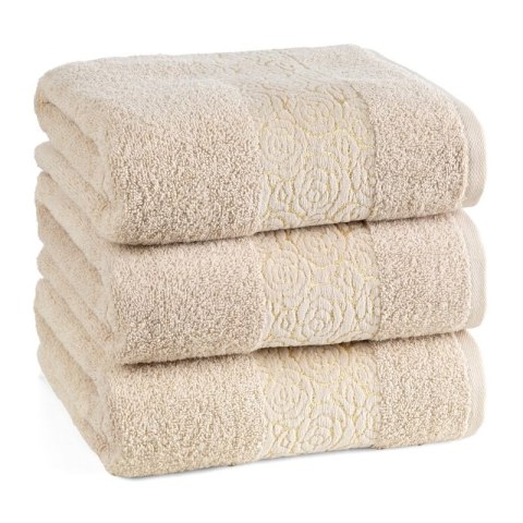 RĘCZNIK IRIS (03) 70 X 140 CM BEŻOWY