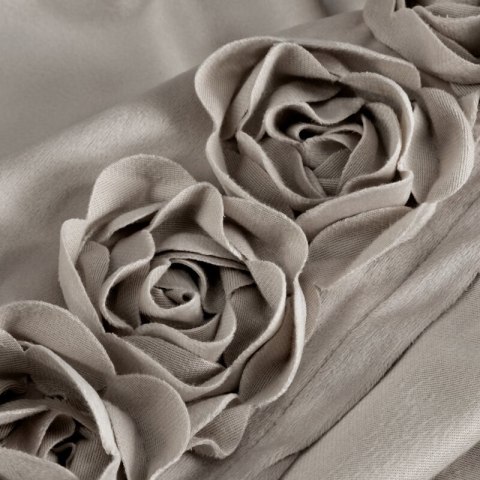 ZASŁONA GOTOWA ROSES 14 NA TAŚMIE 140 X 270 CM BEŻOWY
