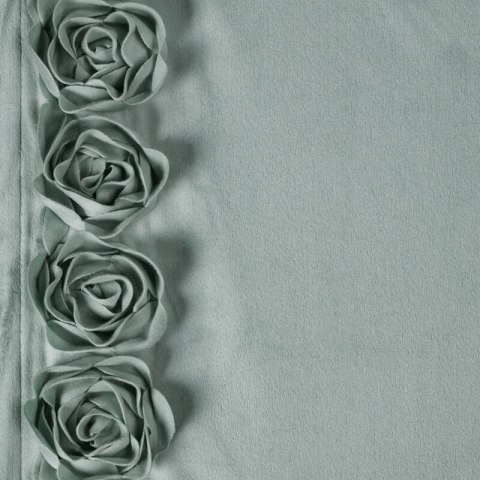 ZASŁONA GOTOWA ROSES 14 NA TAŚMIE 140 X 270 CM MIĘTOWY