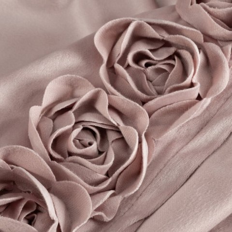 ZASŁONA GOTOWA ROSES 14 NA TAŚMIE 140 X 270 CM PUDROWY