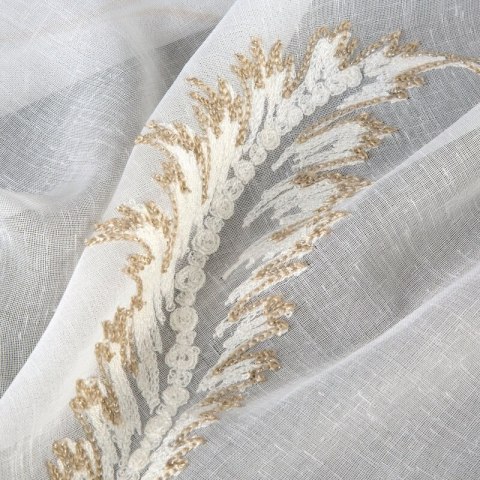 FIRANA GOTOWA AURELIA NA TAŚMIE 140 X 270 CM KREMOWY