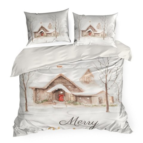 ŚWIĄTECZNY KOMPLET POŚCIELI JOYFULL 220 X 200 CM BIAŁY