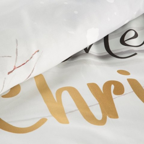 ŚWIĄTECZNY KOMPLET POŚCIELI JOYFULL 220 X 200 CM BIAŁY