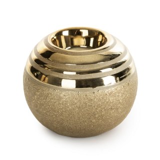 ŚWIECZNIK DEKORACYJNY ELARA (01) O 9 X 8 CM ZŁOTY