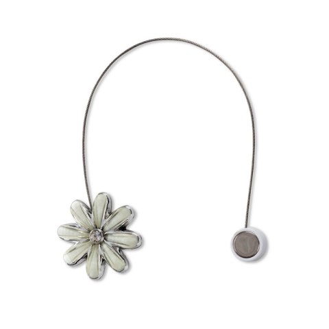 UPINACZ DEKORACYJNY Z MAGNESEM 5 X 14 CM KREMOWY