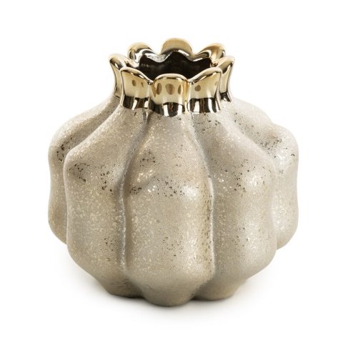 WAZON DEKORACYJNY MERIN (02) O 14 X 14 CM ZŁOTY