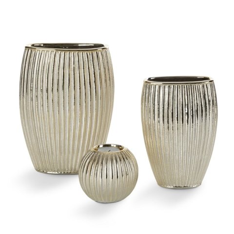 WAZON DEKORACYJNY OMIKA (02) 19 X 9 X 25 CM SZAMPAŃSKI