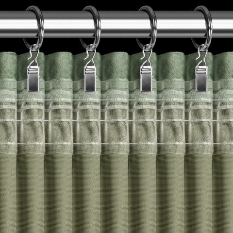 ZASŁONA GOTOWA D91 ROSA NA TAŚMIE 135 X 300 CM OLIWKOWY