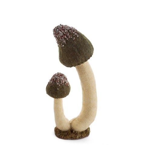 FIGURKA ŚWIĄTECZNA 16 X 17 X 37 CM CIEMNOZIELONY