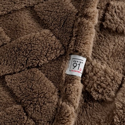 KOC D91 CARO 200 X 220 CM CIEMNOBRĄZOWY