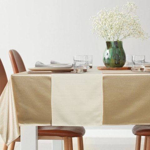 OBRUS GLAMO 140 X 220 CM BEŻOWY