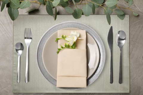 OBRUS GLAMO 30 X 40 CM BEŻOWY