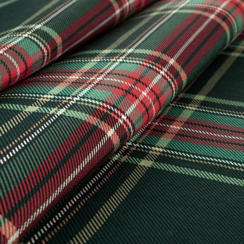 OBRUS ŚWIĄTECZNY AURORA 140 X 200 CM CZERWONY