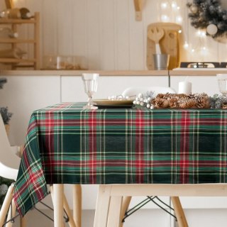 OBRUS ŚWIĄTECZNY AURORA 145 X 300 CM CZERWONY