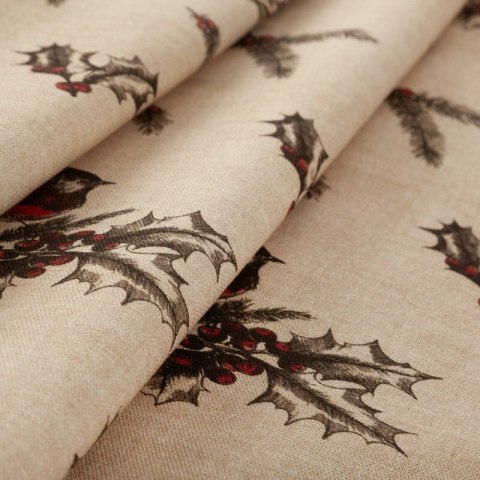 OBRUS ŚWIĄTECZNY MELODY 140 X 200 CM BEŻOWY