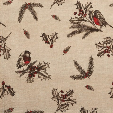 OBRUS ŚWIĄTECZNY MELODY 140 X 220 CM BEŻOWY