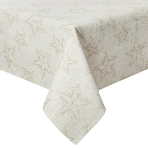 OBRUS ŚWIĄTECZNY WINTER 140 X 180 CM KREMOWY