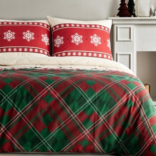 ŚWIĄTECZNY KOMPLET POŚCIELI AUSTIN 160 X 200 CM CZERWONY