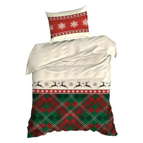 ŚWIĄTECZNY KOMPLET POŚCIELI AUSTIN 160 X 200 CM CZERWONY