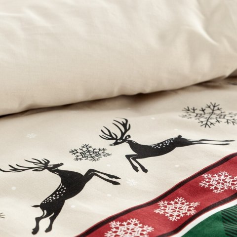 ŚWIĄTECZNY KOMPLET POŚCIELI AUSTIN 160 X 200 CM CZERWONY