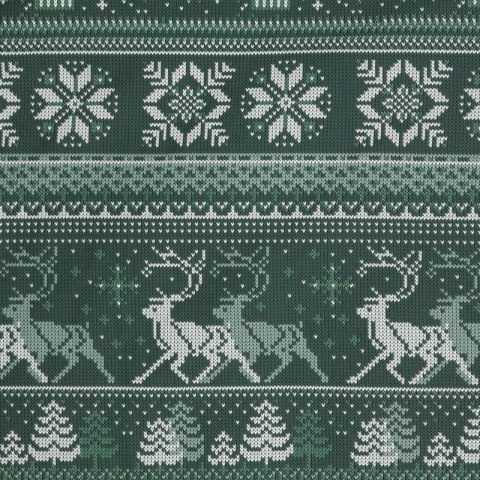 ŚWIĄTECZNY KOMPLET POŚCIELI CLOVER 140 X 200 CM CIEMNOZIELONY