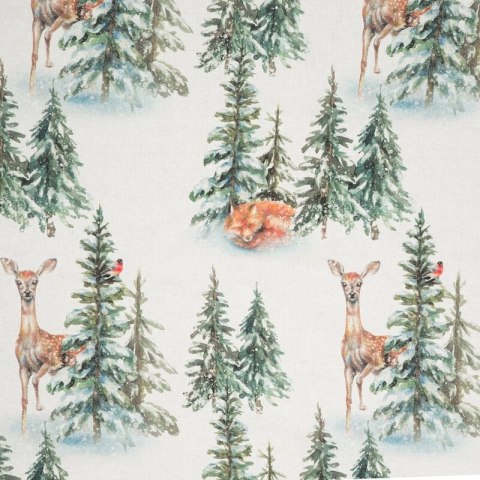 ŚWIĄTECZNY KOMPLET POŚCIELI DEER 160 X 200 CM BIAŁY