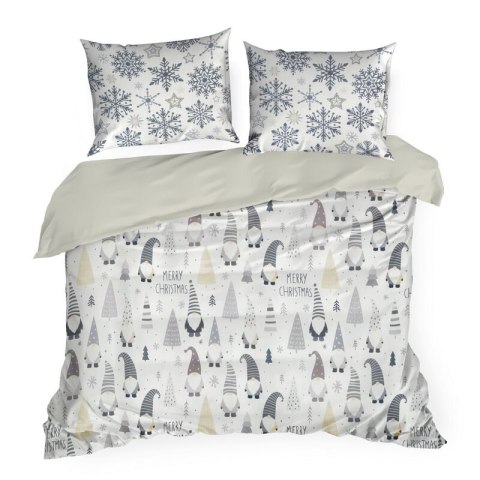 ŚWIĄTECZNY KOMPLET POŚCIELI DWARF 220 X 200 CM BIAŁY
