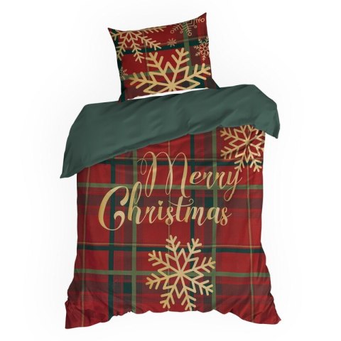 ŚWIĄTECZNY KOMPLET POŚCIELI ESTRELLA 140 X 200 CM CZERWONY