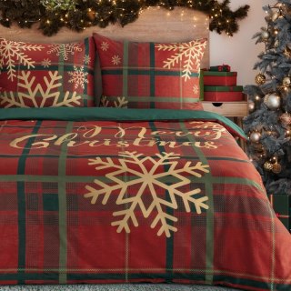 ŚWIĄTECZNY KOMPLET POŚCIELI ESTRELLA 160 X 200 CM CZERWONY
