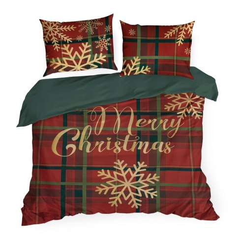 ŚWIĄTECZNY KOMPLET POŚCIELI ESTRELLA 220 X 200 CM CZERWONY