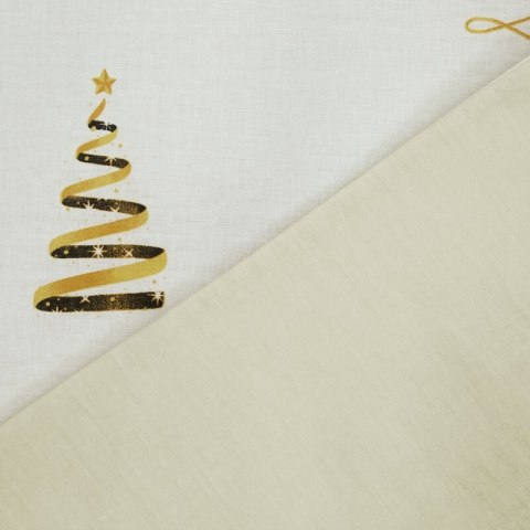 ŚWIĄTECZNY KOMPLET POŚCIELI GARLAND 140 X 200 CM BIAŁY