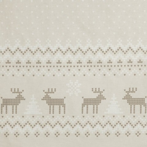 ŚWIĄTECZNY KOMPLET POŚCIELI LUKE 140 X 200 CM BEŻOWY