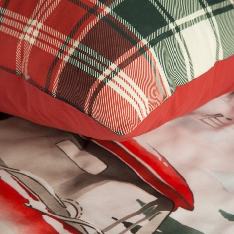 ŚWIĄTECZNY KOMPLET POŚCIELI XMAS 160 X 200 CM CZERWONY