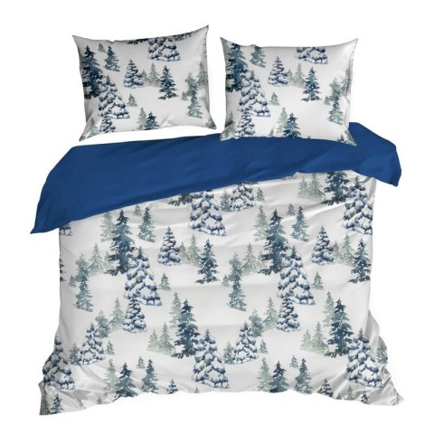 ŚWIĄTECZNY KOMPLET POŚCIELI NATAL 140 X 200 CM BIAŁY