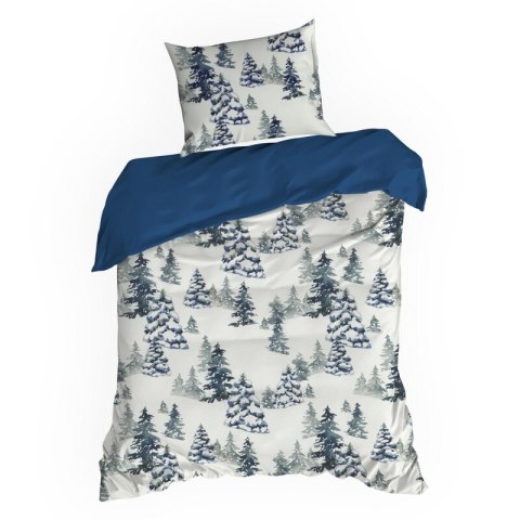 ŚWIĄTECZNY KOMPLET POŚCIELI NATAL 140 X 200 CM BIAŁY