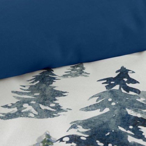 ŚWIĄTECZNY KOMPLET POŚCIELI NATAL 140 X 200 CM BIAŁY