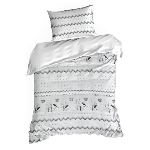 ŚWIĄTECZNY KOMPLET POŚCIELI TASHA 140 X 200 CM BIAŁY