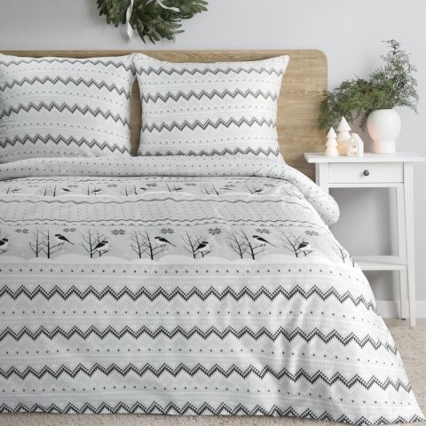 ŚWIĄTECZNY KOMPLET POŚCIELI TASHA 220 X 200 CM BIAŁY