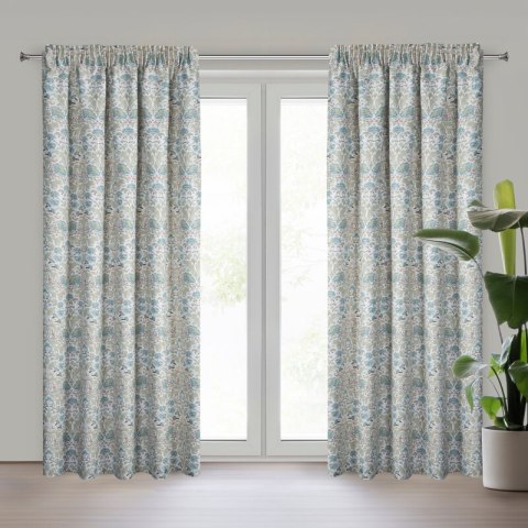 ZASŁONA GOTOWA ASHLEY NA TAŚMIE 135 X 270 CM BIAŁY