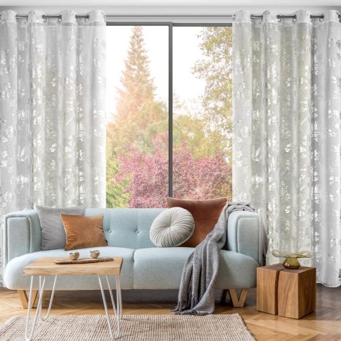 FIRANA GOTOWA DELIA 140 X 250 CM BIAŁY