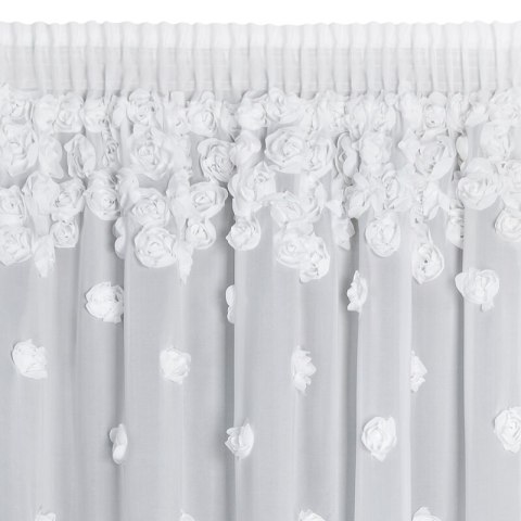 FIRANA GOTOWA DIANA 3 NA TAŚMIE 140 X 270 CM BIAŁY