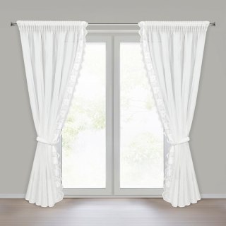 FIRANA GOTOWA LETI NA TAŚMIE 140 X 270 CM BIAŁY