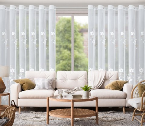 FIRANA GOTOWA SANDI 350 X 250 CM BIAŁY