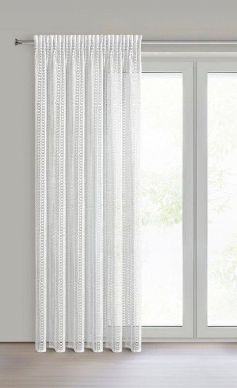 ZASŁONA GOTOWA BONITA NA TAŚMIE 140 X 270 CM BIAŁY