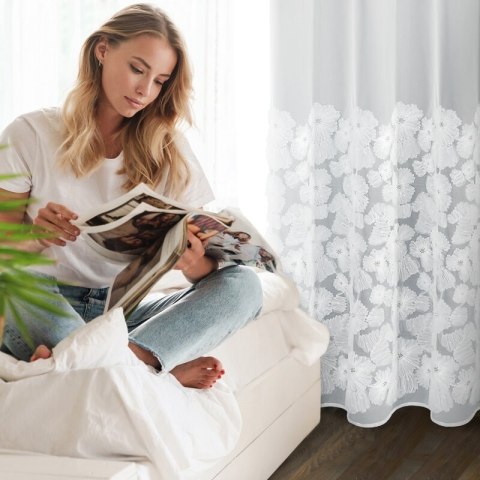 ZASŁONA GOTOWA JASMIN 2 140 X 250 CM BIAŁY