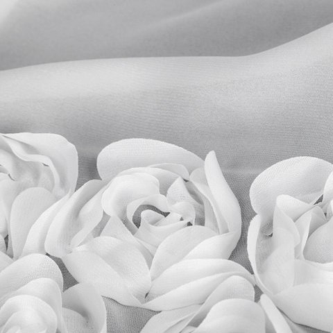 ZASŁONA GOTOWA ROSES 7 350 X 250 CM BIAŁY