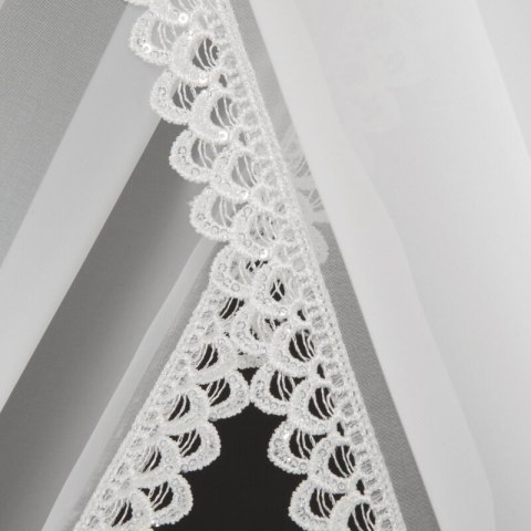 FIRANA GOTOWA CAROLINE NA TAŚMIE 400 X 250 CM BIAŁY