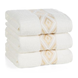 RĘCZNIK AZARI (01) 50 X 90 CM KREMOWY